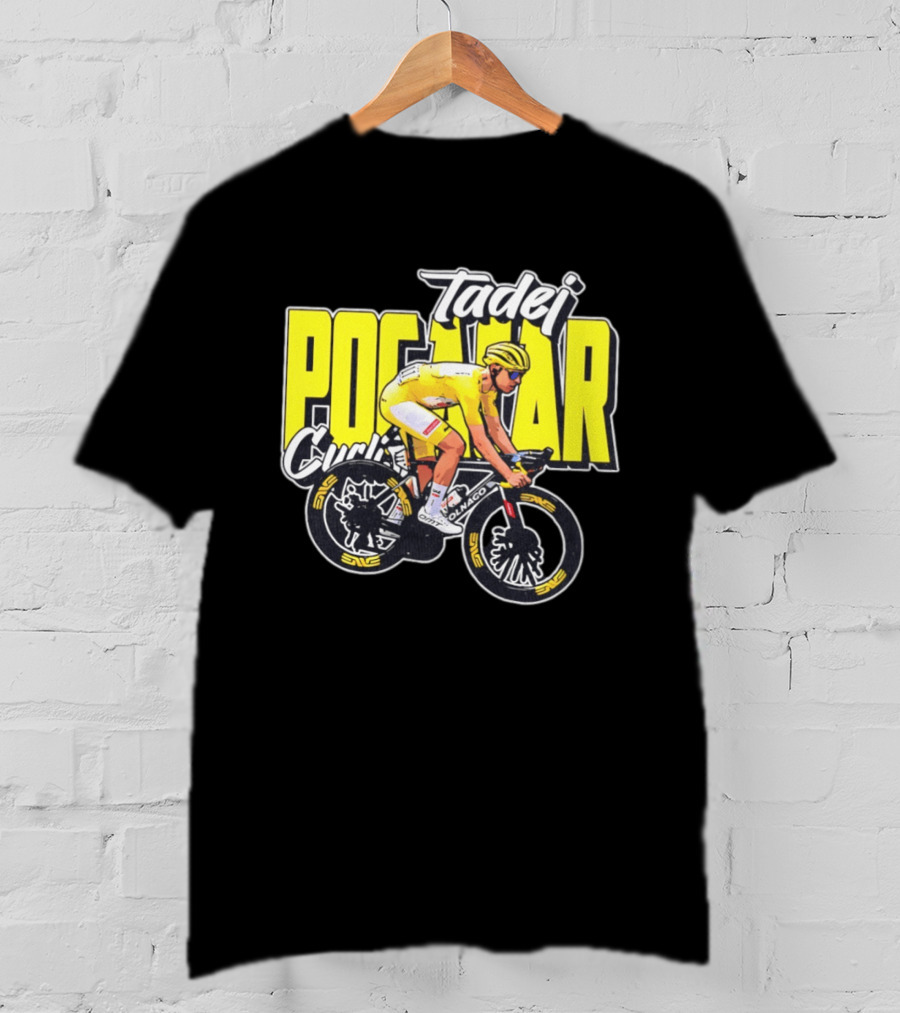 Tadej Pogačar Cyclist Colnago Yellow Jersey T-Shirt