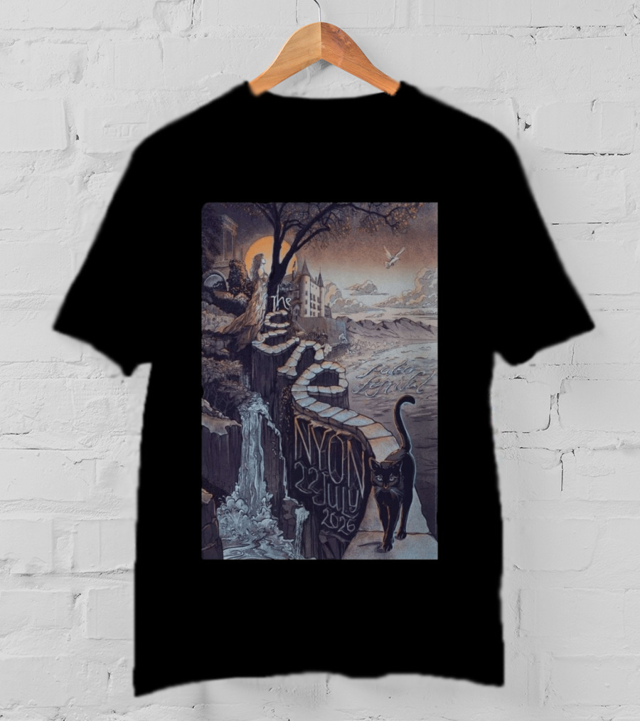 The Cure Paléo Festival Nyon 23 July 2026 Cat And Castle Scenic Pathway T-Shirt