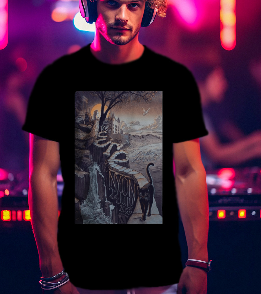 The Cure Paléo Festival Nyon 23 July 2026 Cat And Castle Scenic Pathway T-Shirt