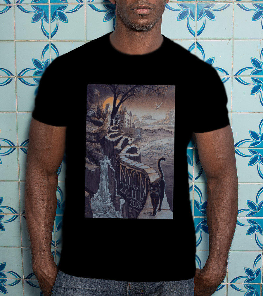 The Cure Paléo Festival Nyon 23 July 2026 Cat And Castle Scenic Pathway T-Shirt