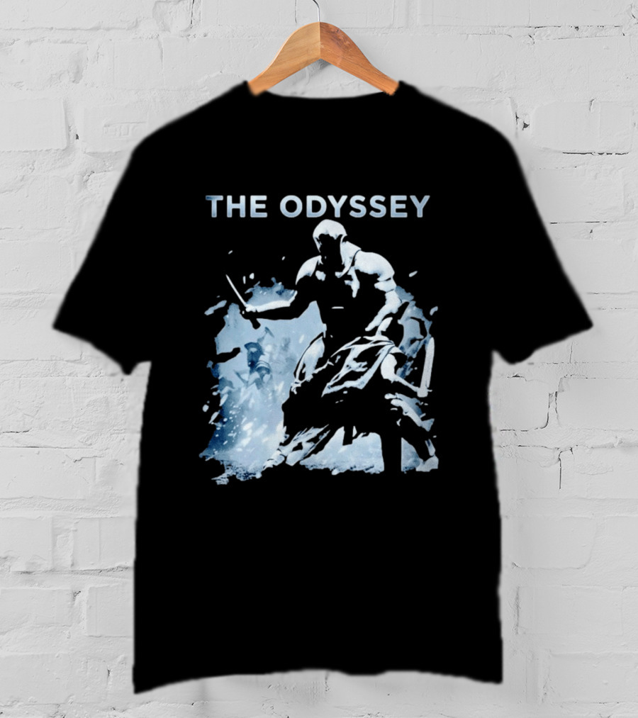 The Odyssey Warrior Dual Blade Combat Hooded Adventure T-Shirt