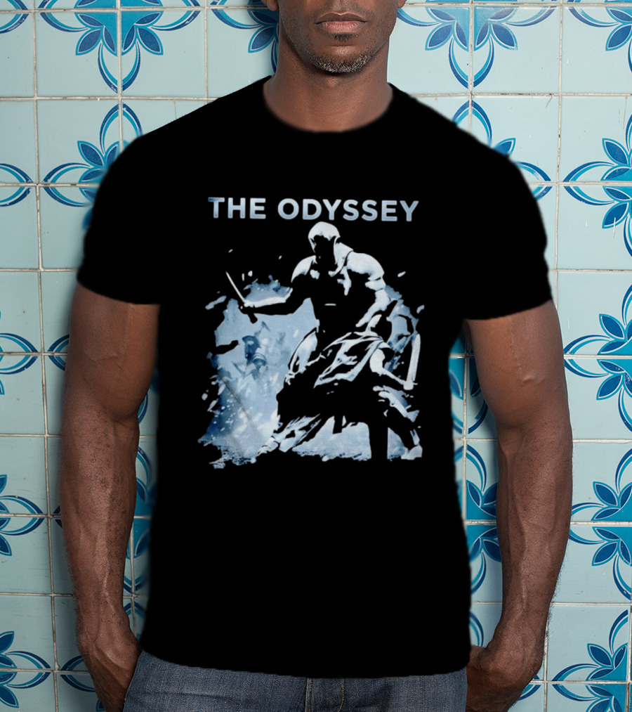 The Odyssey Warrior Dual Blade Combat Hooded Adventure T-Shirt
