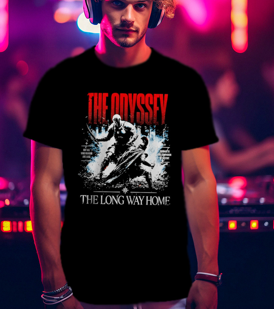 The Odyssey The Long Way Home Skiing Adventure T-Shirt