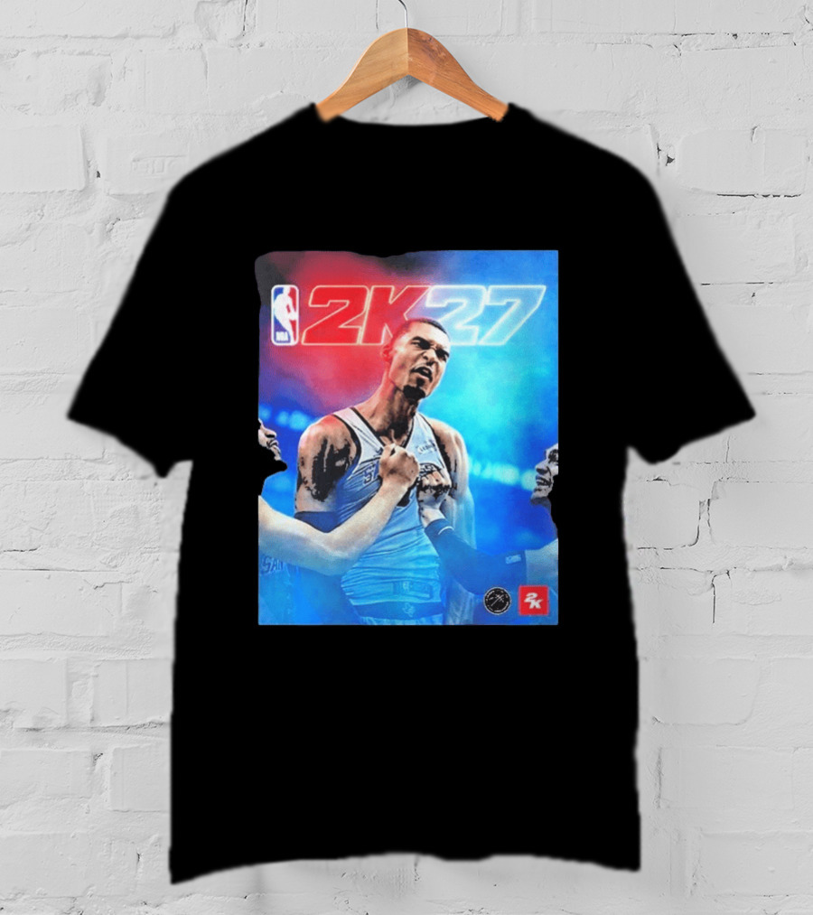 Victor Wembanyama NBA 2K27 Cover Athlete Basketball Gaming 2K Sports T-Shirt