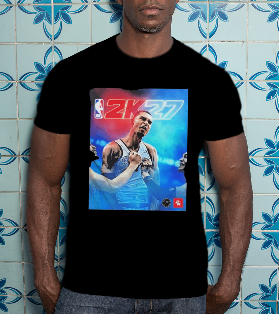 Victor Wembanyama NBA 2K27 Cover Athlete Basketball Gaming 2K Sports T-Shirt