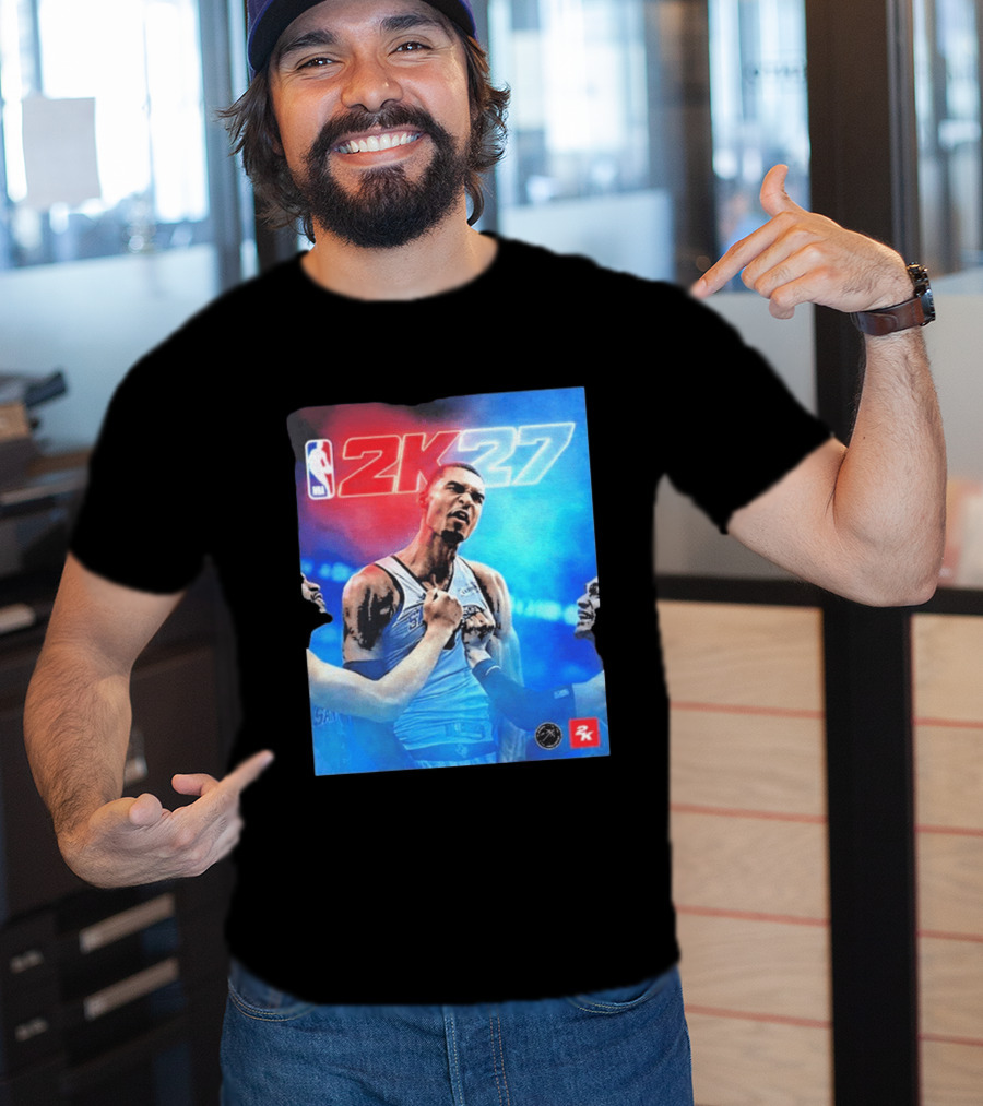 Victor Wembanyama NBA 2K27 Cover Athlete Basketball Gaming 2K Sports T-Shirt
