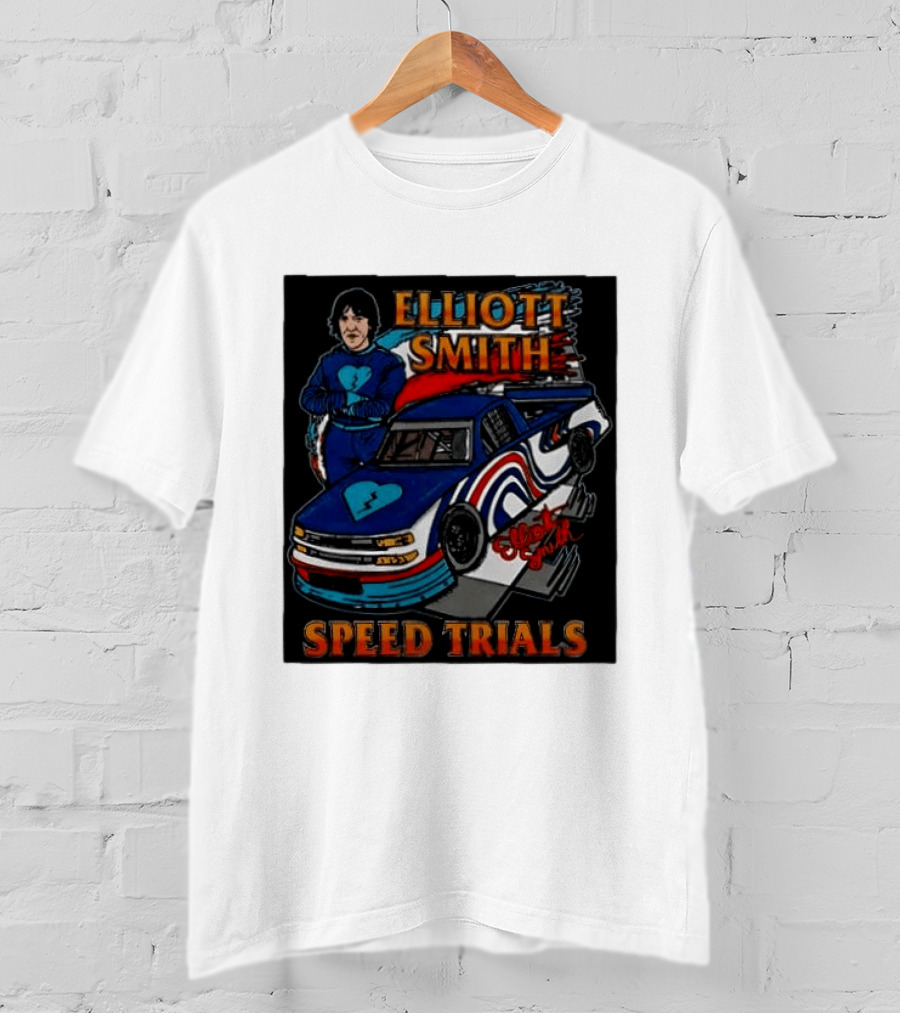 Elliott Smith Speed Trials Racing Car T-Shirt