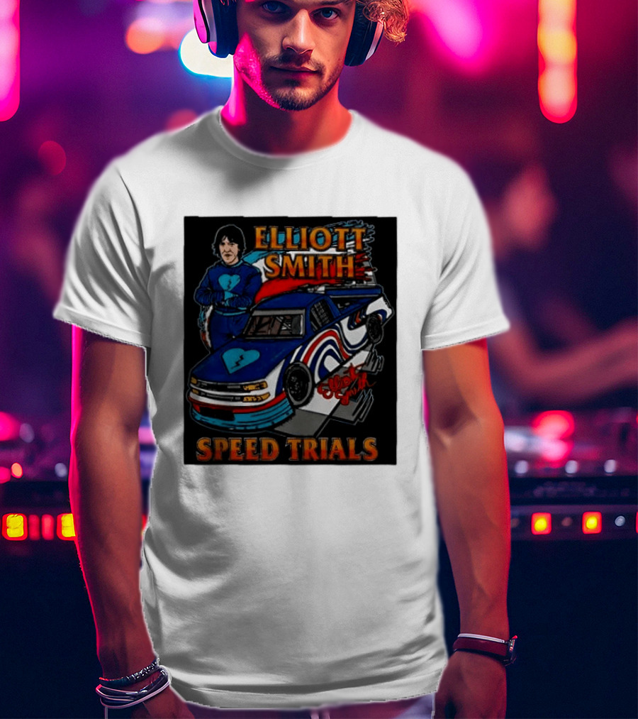 Elliott Smith Speed Trials Racing Car T-Shirt