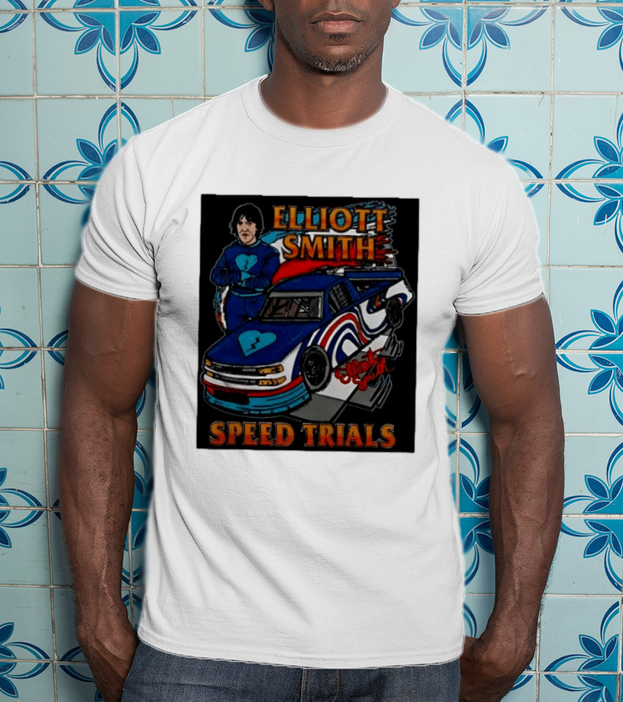 Elliott Smith Speed Trials Racing Car T-Shirt