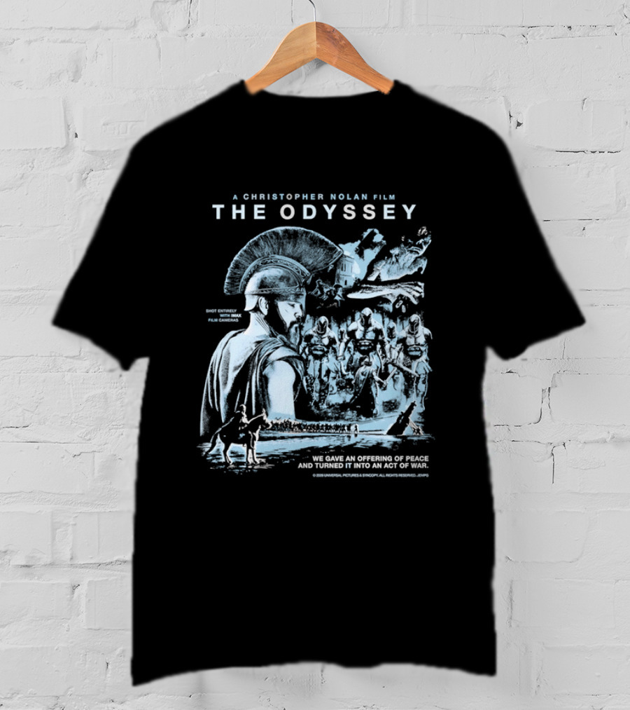 Christopher Nolan Film The Odyssey Offering Of Peace Act Of War T-Shirt