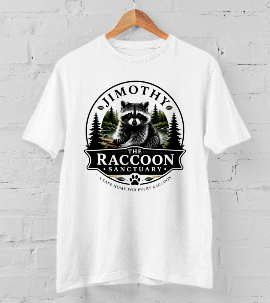 Jimothy Raccoon Sanctuary A Safe Home For Every Raccoon T-Shirt