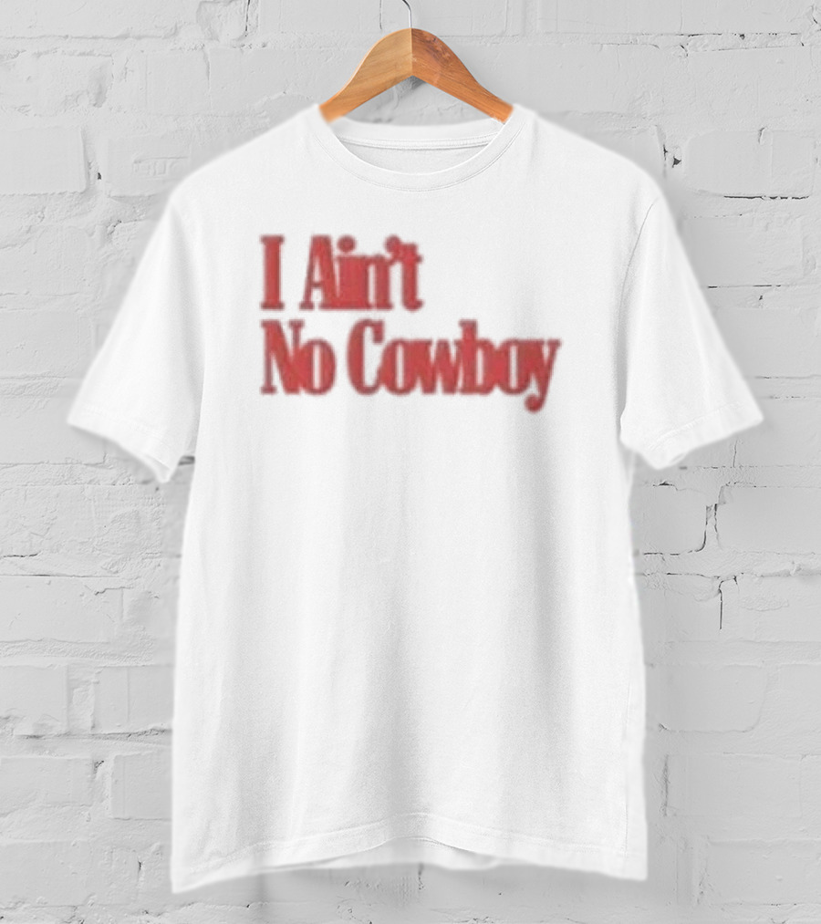 Luke Combs Nicole I Ain't No Cowboy Bold Red T-Shirt