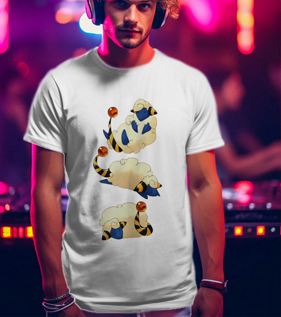 Mareep Trio In Sleepy Poses Cozy Nights T-Shirt