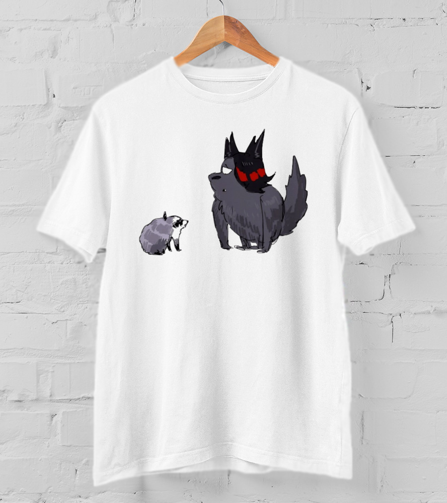 Mr Looper And Jimothy Raccoon Cartoon Funny Animal Characters T-Shirt