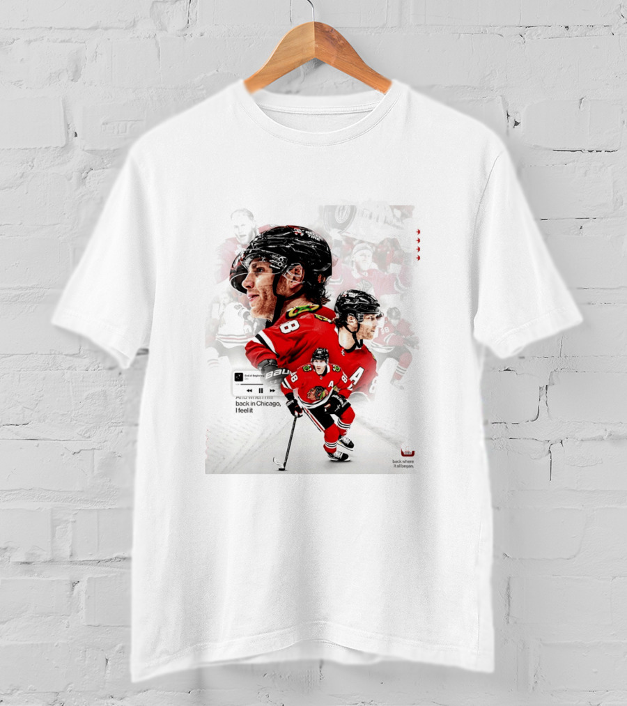 Patrick Kane Chicago Blackhawks Back Where It All Began End Of Beginning 88 T-Shirt