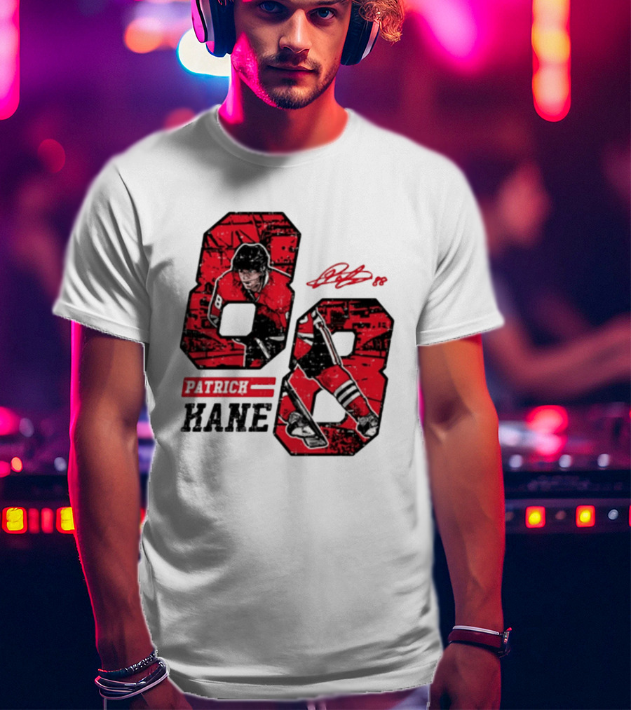 Patrick Kane Chicago Blackhawks 88 Comic Style Collaboration T-Shirt