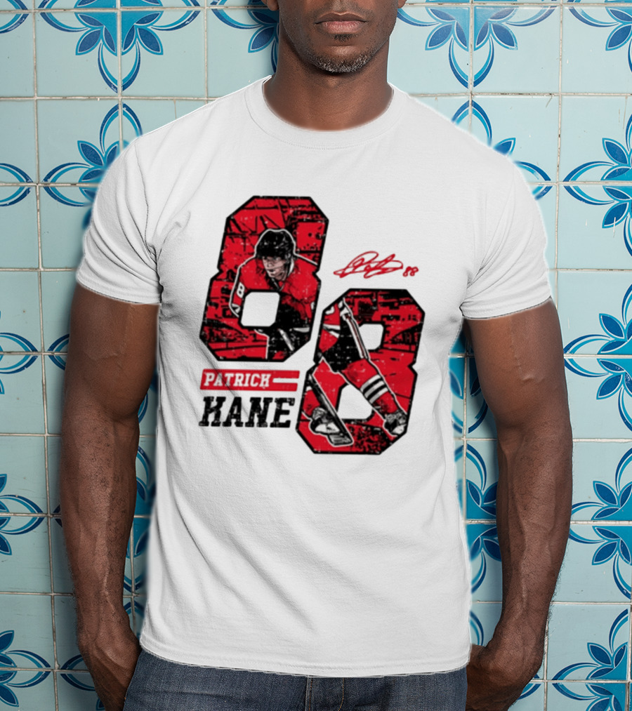 Patrick Kane Chicago Blackhawks 88 Comic Style Collaboration T-Shirt