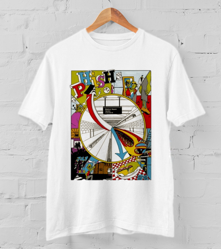 Phish Madison Square Garden New York July 2026 Five Nights Event T-Shirt