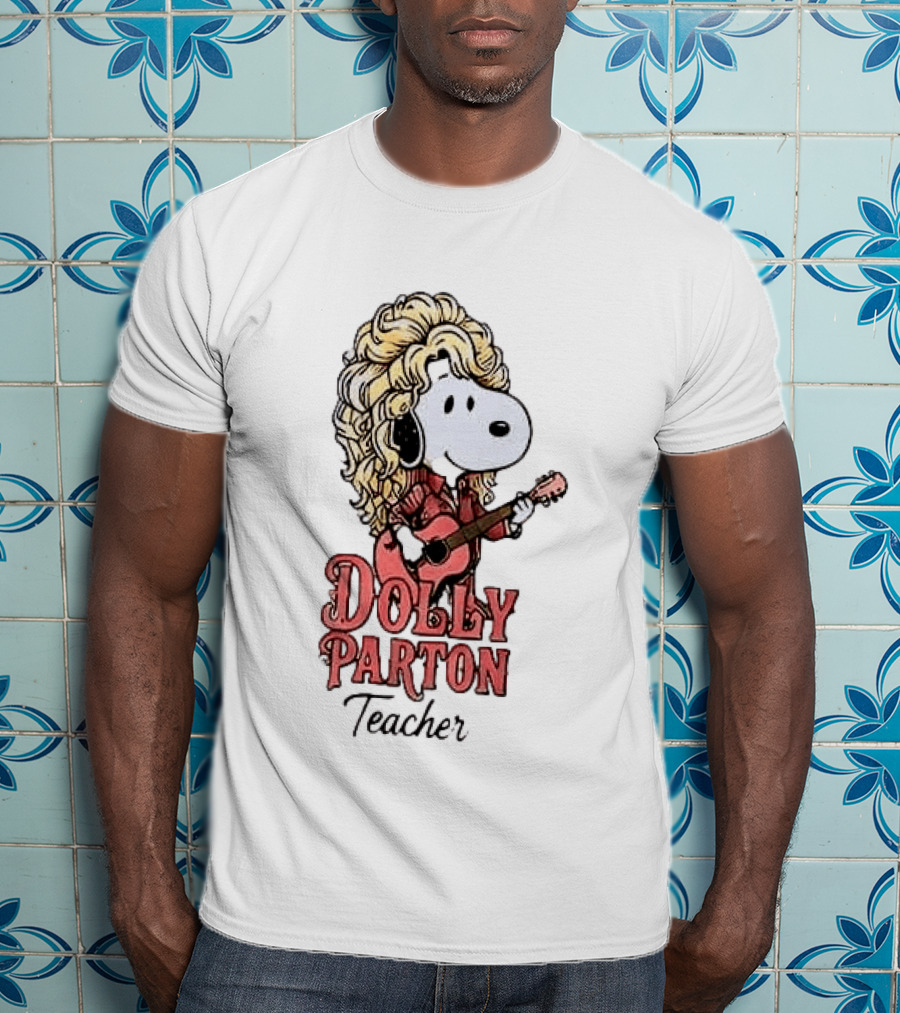 Dolly Parton Teacher Snoopy Plays Guitar T-Shirt