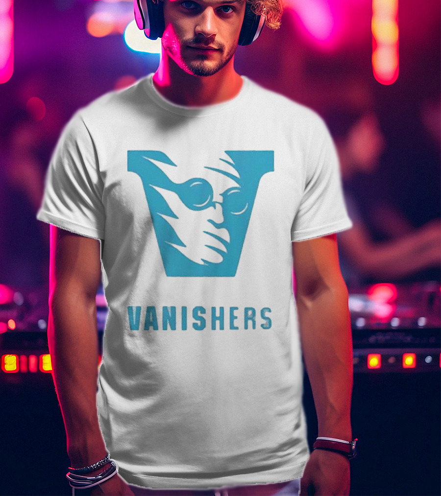 Sussex Vanishers Ghostly Specter Team Vanishers Blue T-Shirt