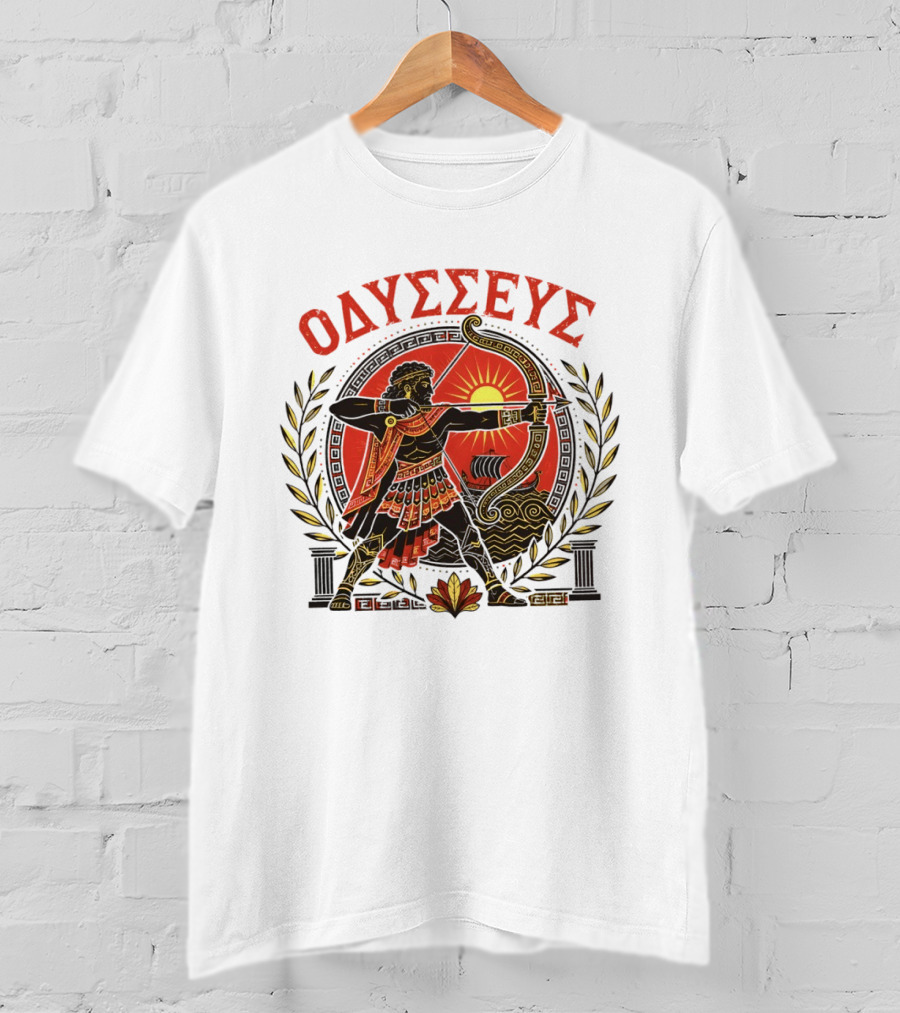 Odysseus Bow Greek Mythology Warrior Archery 2026 T-Shirt