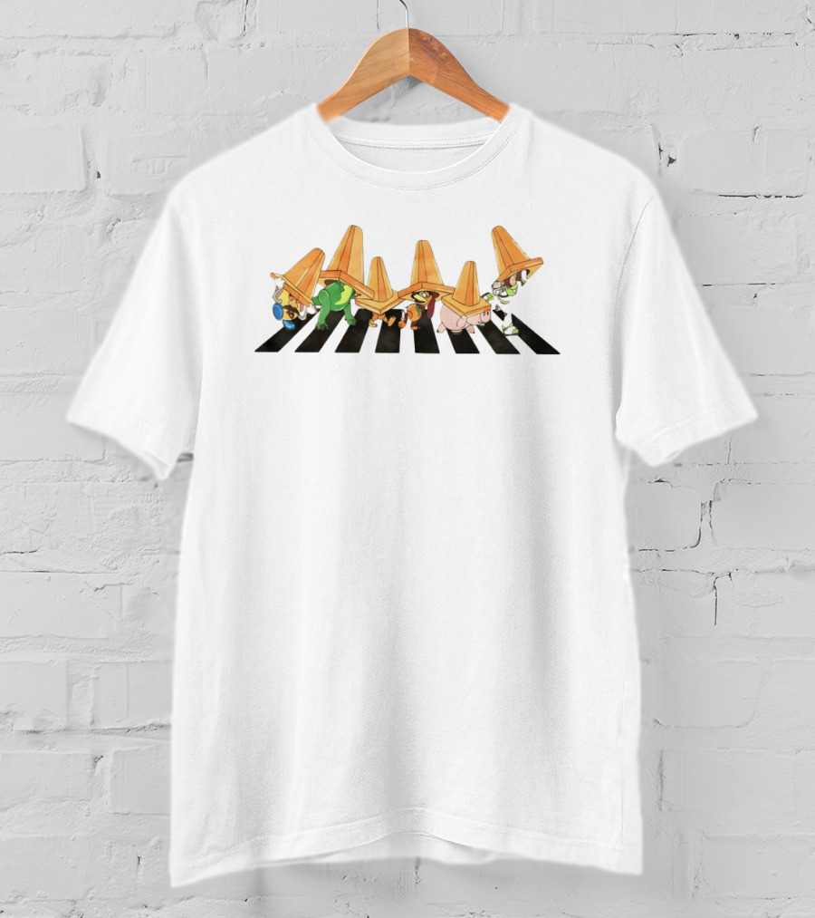 Toy Story Disney Family Trip Abbey Road 2026 Characters Crossing Road T-Shirt