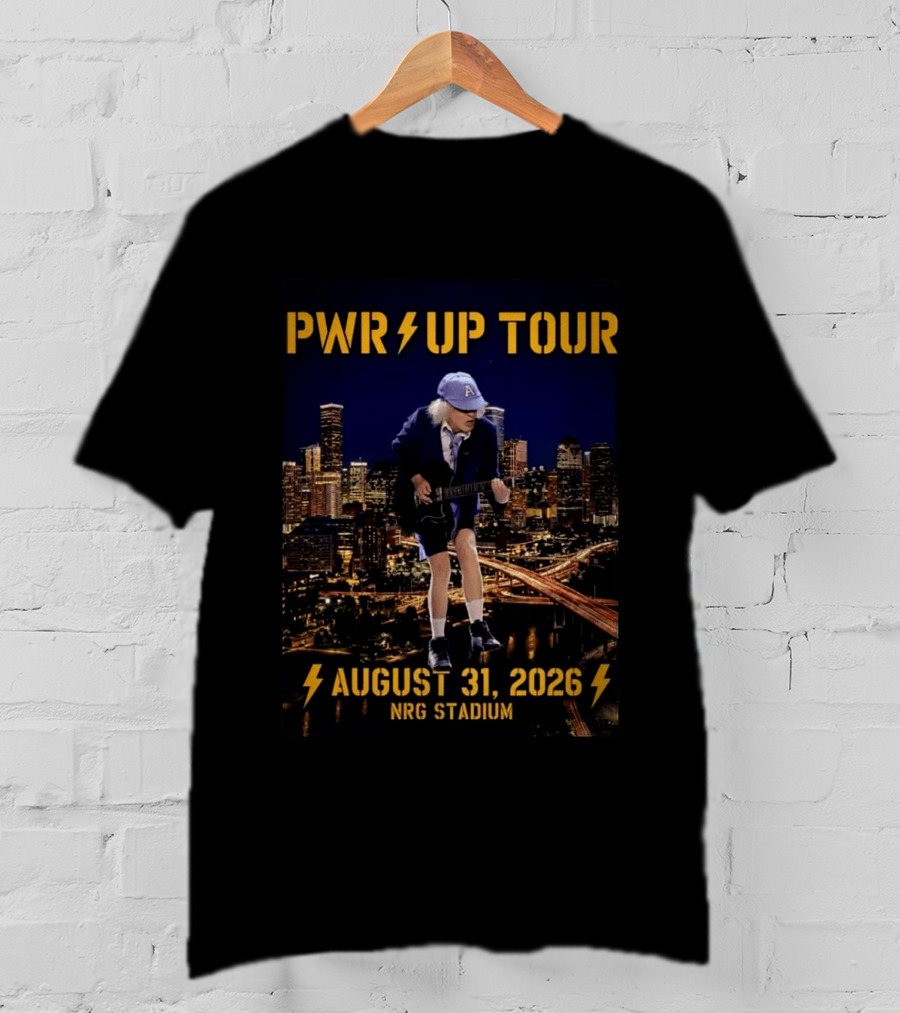ACDC PWR UP Tour 2026 Houston August 31 NRG Stadium Event North America T-Shirt