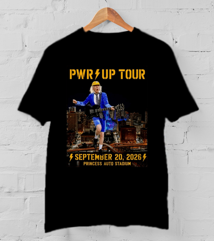 PWR Up Tour September 20 2026 Princess Auto Stadium Winnipeg MB T-Shirt