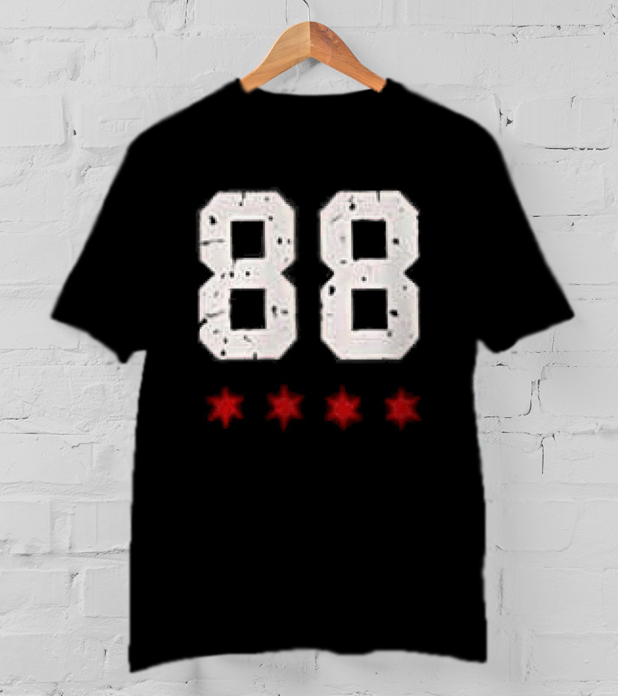Chicago Blackhawks Showtime Returns 88 Three Red Stars T-Shirt