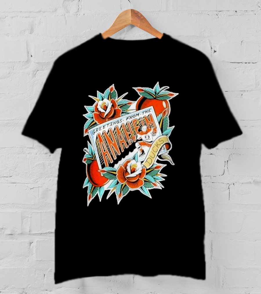 Greetings From The Anaheim Ducks Hockey Tattoo T-Shirt