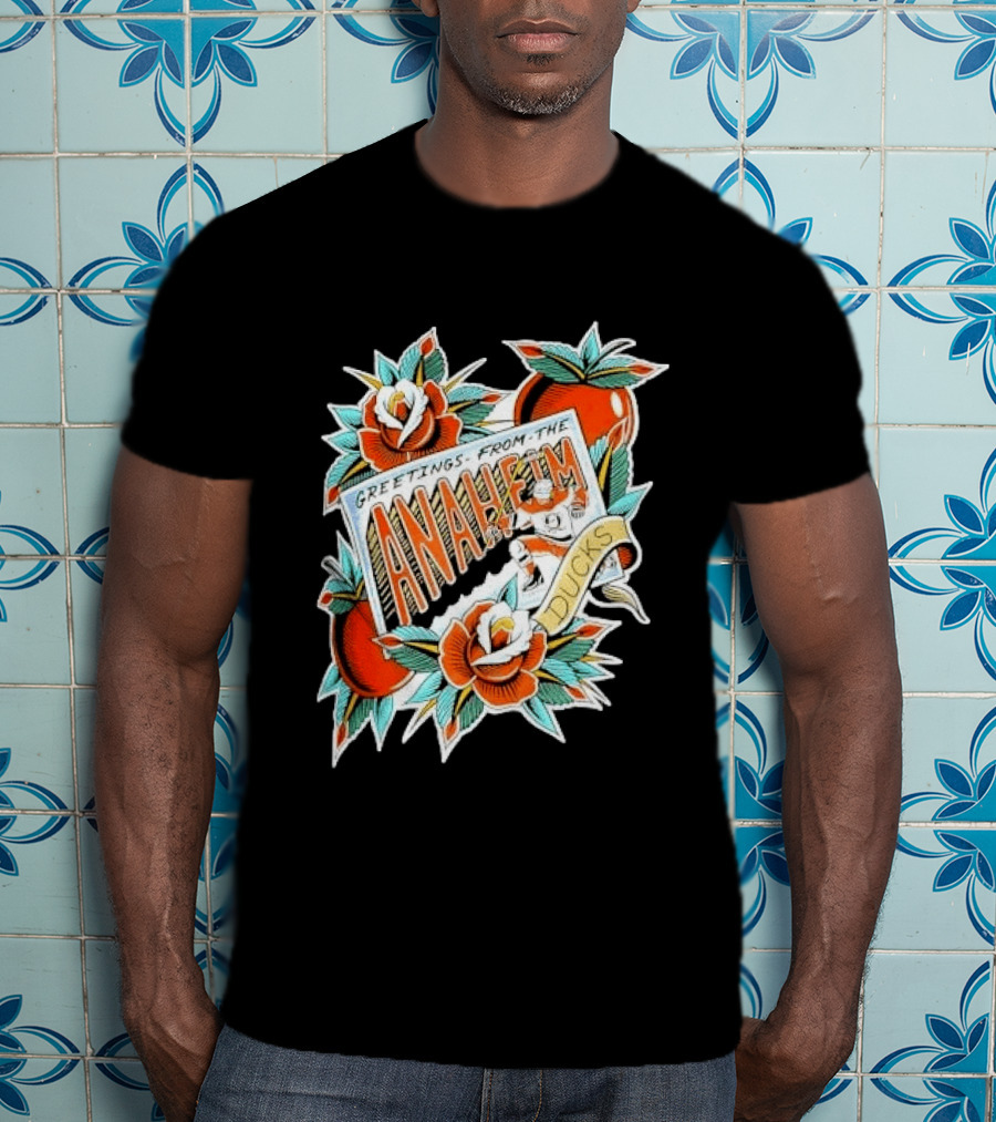 Greetings From The Anaheim Ducks Hockey Tattoo T-Shirt