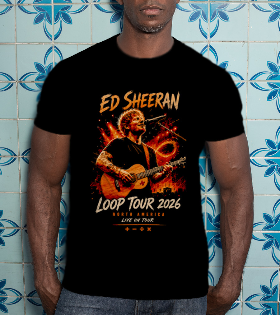 Ed Sheeran Loop Tour 2026 North America Live On Tour Plus Divide Multiply T-Shirt