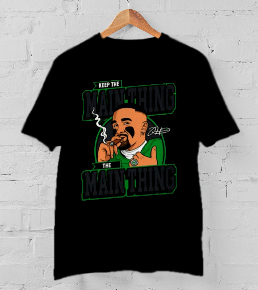 Keep The Main Thing Mascot Smoking Cigar Sports T-Shirt