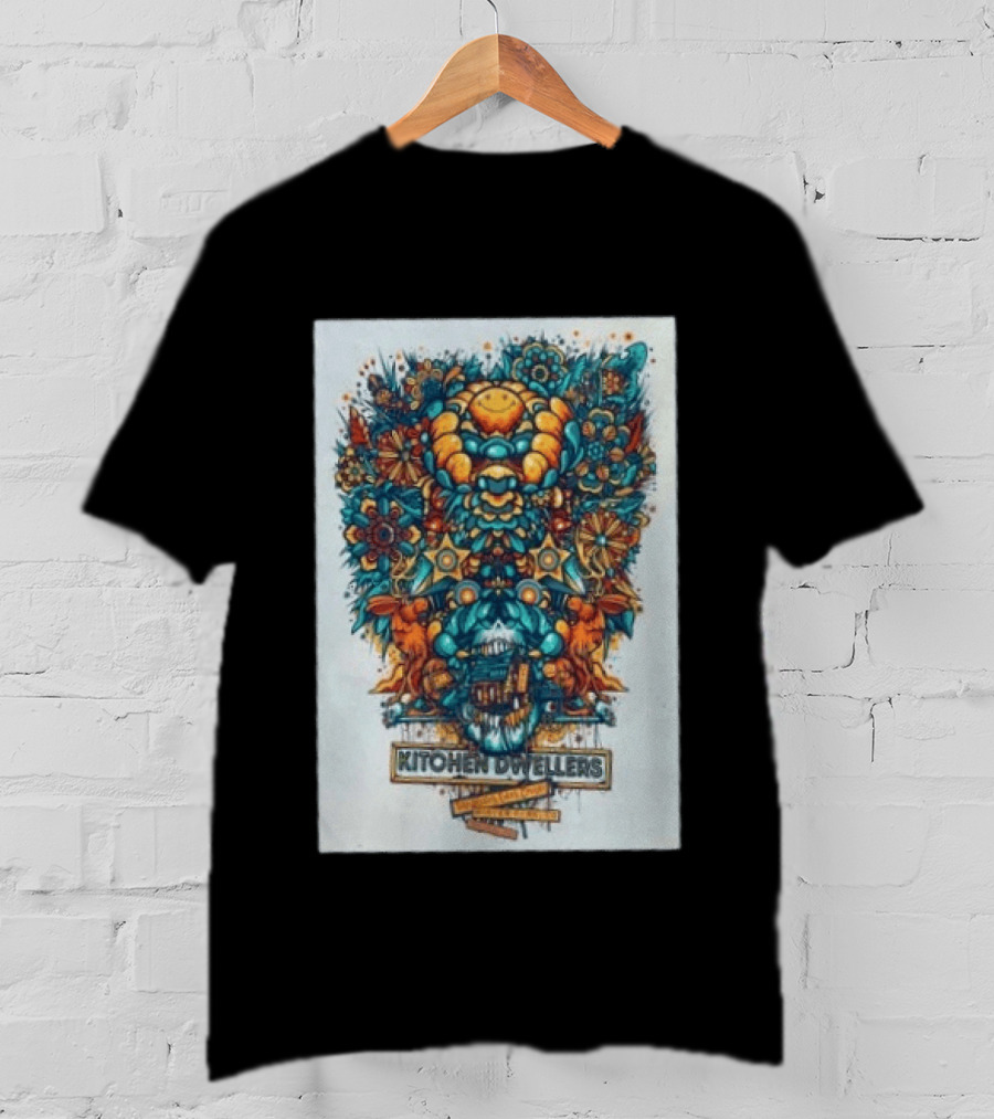 Kitchen Dwellers Winter Park CO July 24 25 2026 Tour Psychedelic Floral T-Shirt
