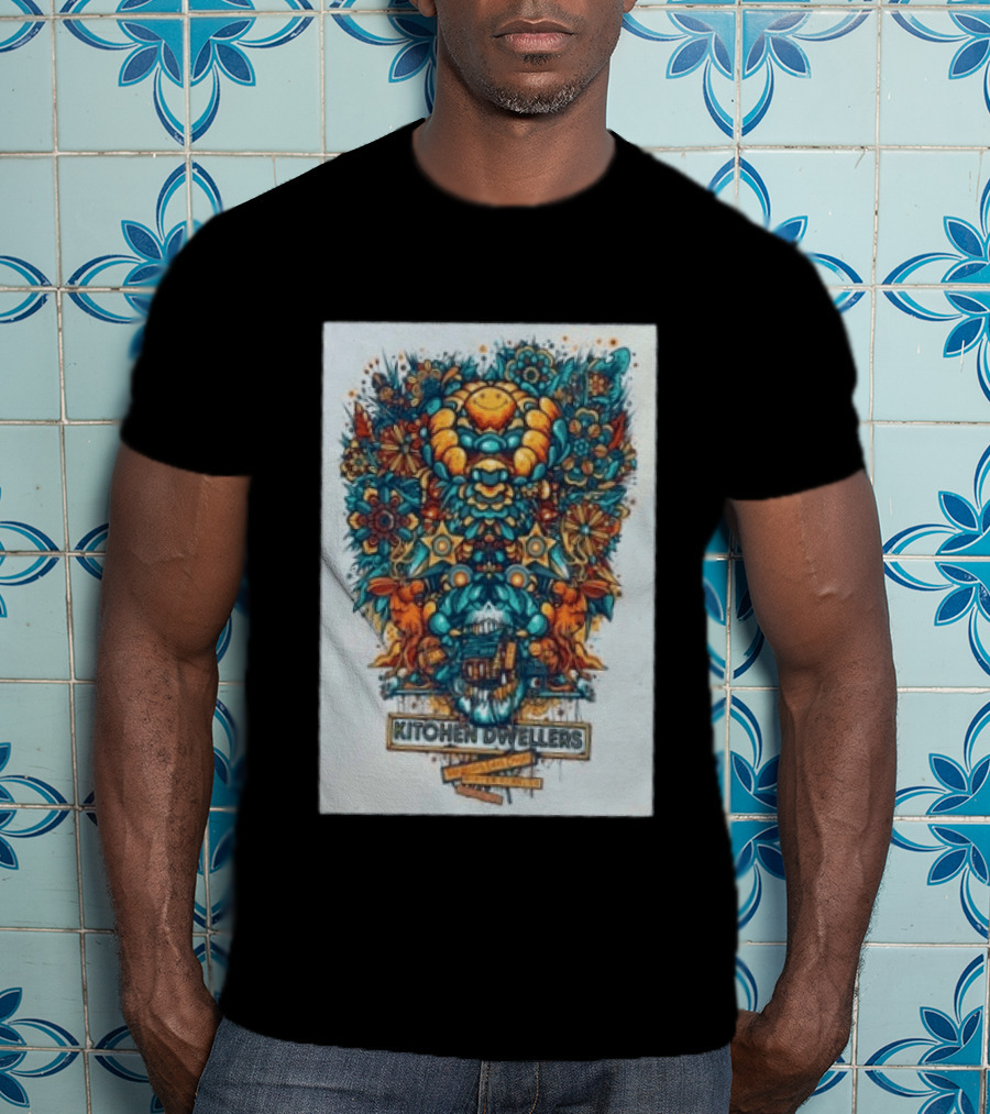 Kitchen Dwellers Winter Park CO July 24 25 2026 Tour Psychedelic Floral T-Shirt