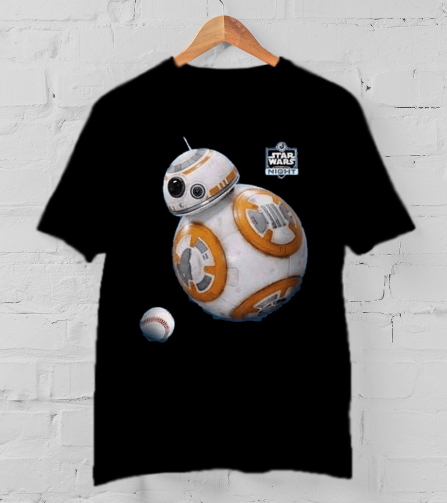 Star Wars Night BB 8 Baseball Event T-Shirt