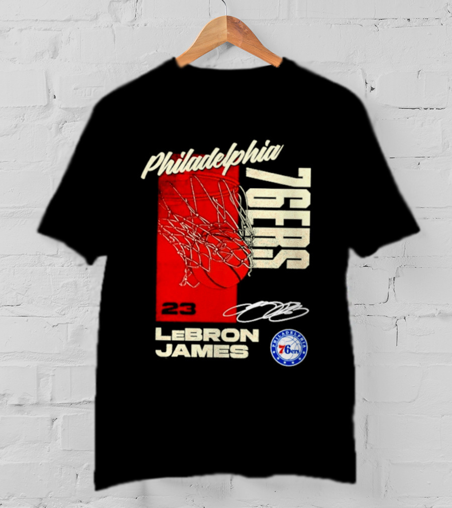 LeBron James 23 Philadelphia 76ers Basketball T-Shirt