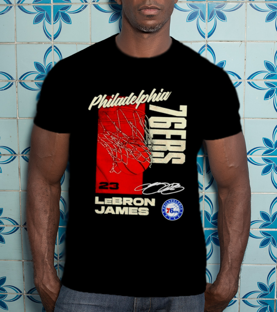 LeBron James 23 Philadelphia 76ers Basketball T-Shirt