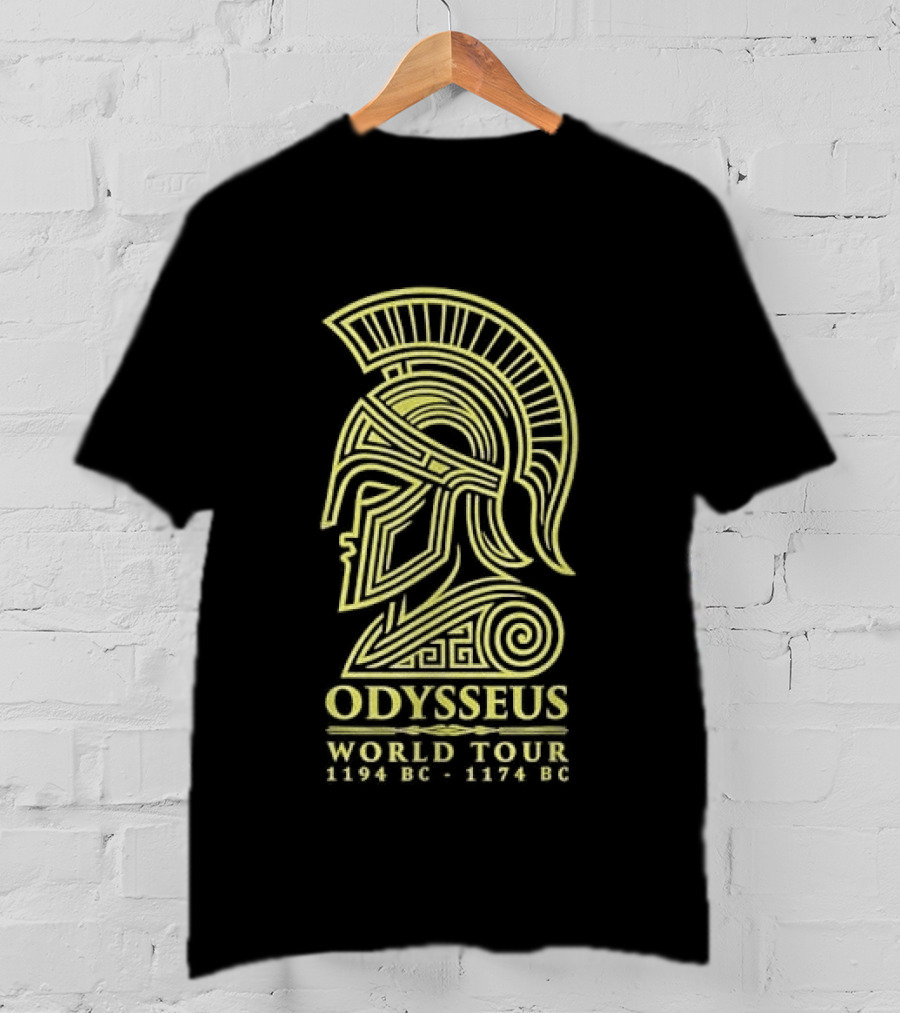 Odysseus World Tour 1194 BC 1174 BC Spartan Helmet T-Shirt