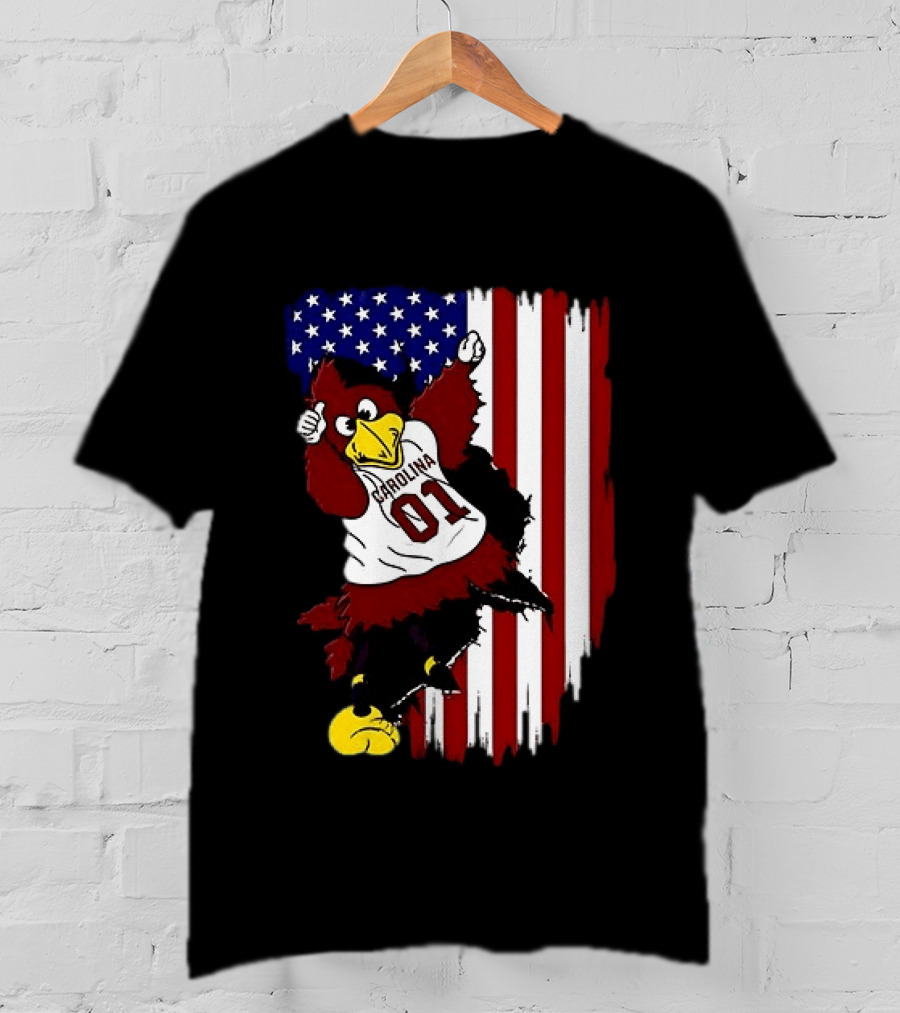 South Carolina Gamecocks Carolina 01 USA Flag We The People T-Shirt