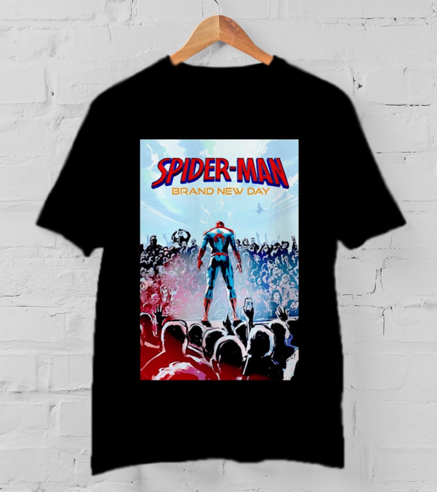 Spider Man Brand New Day Crowd Marvel T-Shirt