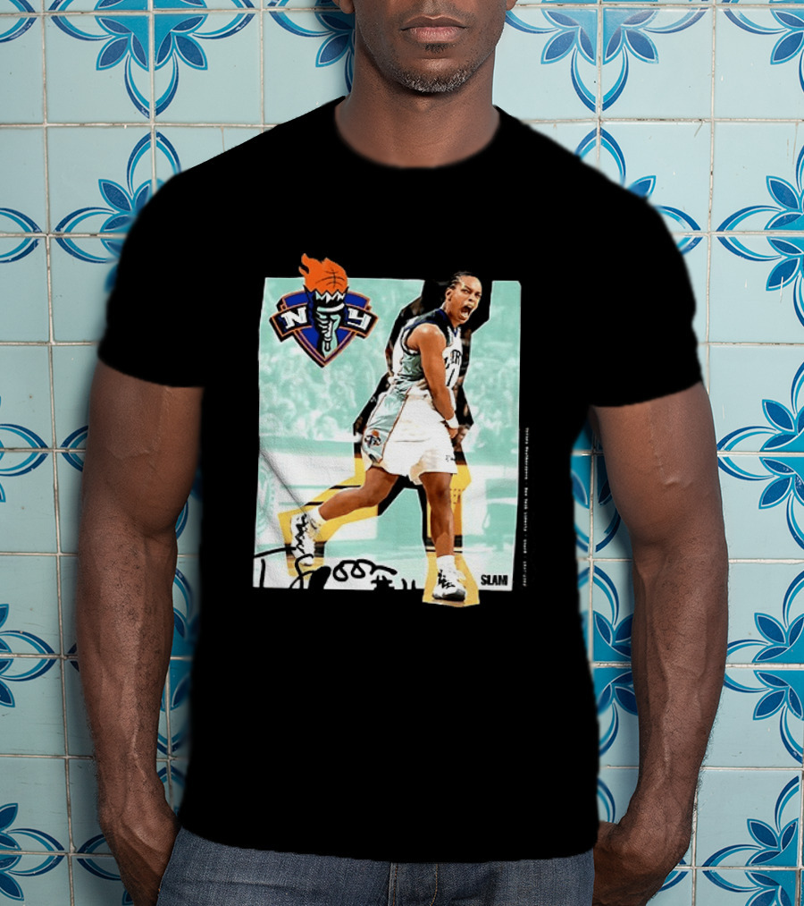 WNBA Legends Teresa Weatherspoon New York Liberty SLAM T-Shirt