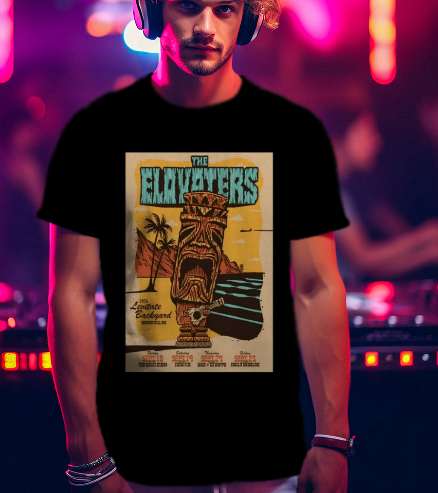 The Elovaters 2026 Levitate Backyard Marshfield MA Event With The Guess Who Max DJ Boppa Emily Rose Sept 18 25 T-Shirt