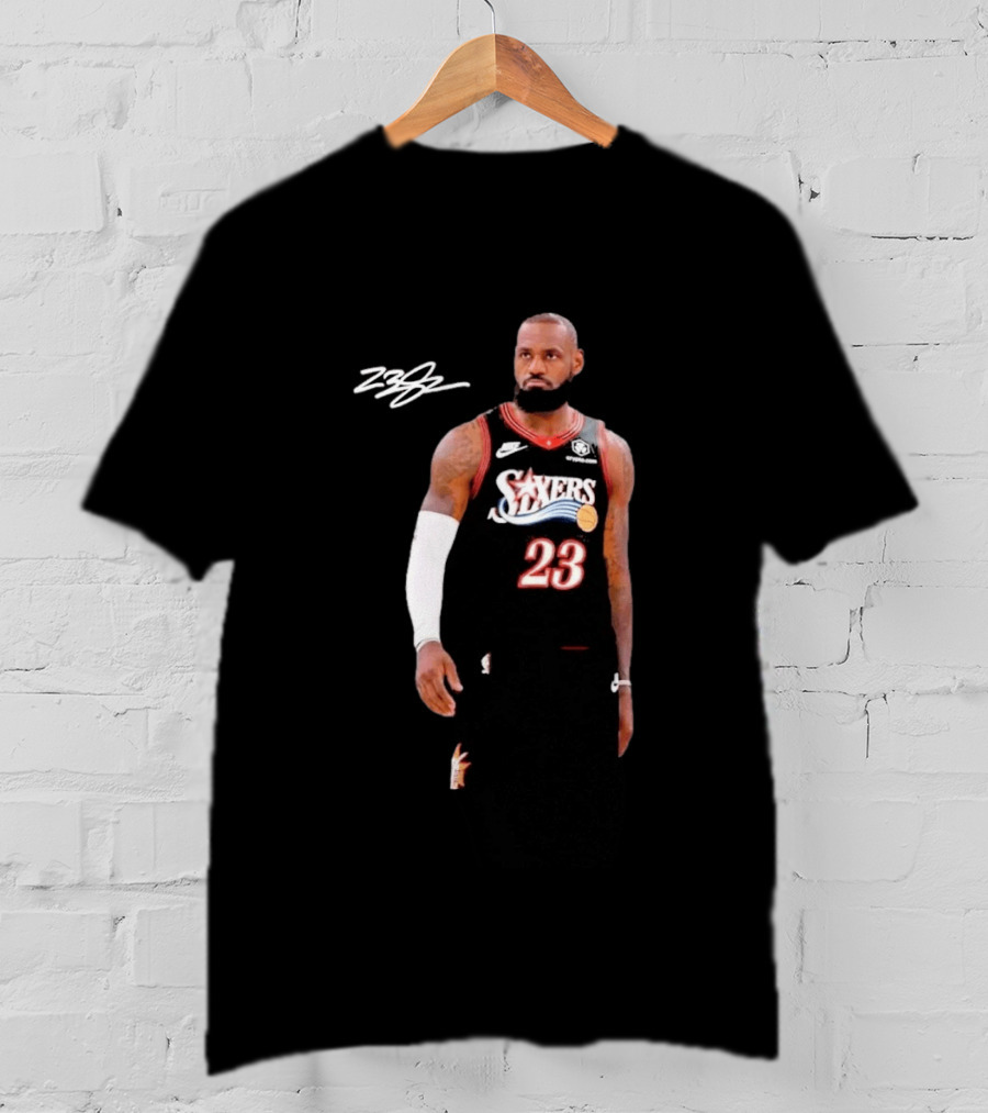 LeBron James Sixers 23 Signature Farewell Last Ride T-Shirt