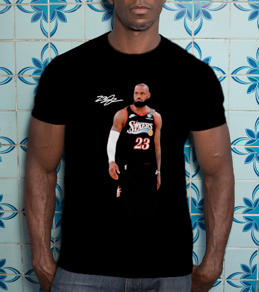 LeBron James Sixers 23 Signature Farewell Last Ride T-Shirt