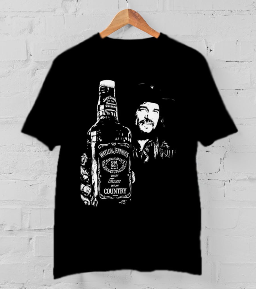 Waylon Jennings Old No 8 Brand Texas Country T-Shirt