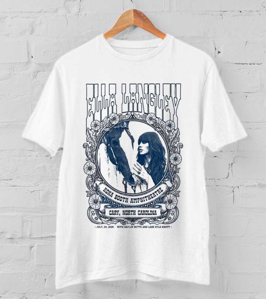 Ella Langley Kaylin Butts Lake Kyle Knott Live Koka Booth Amphitheatre Cary NC 2026 T-Shirt