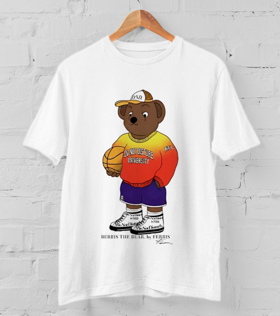 Berris The Bear Basketball Do Not Disturb University Giannis Antetokounmpo T-Shirt