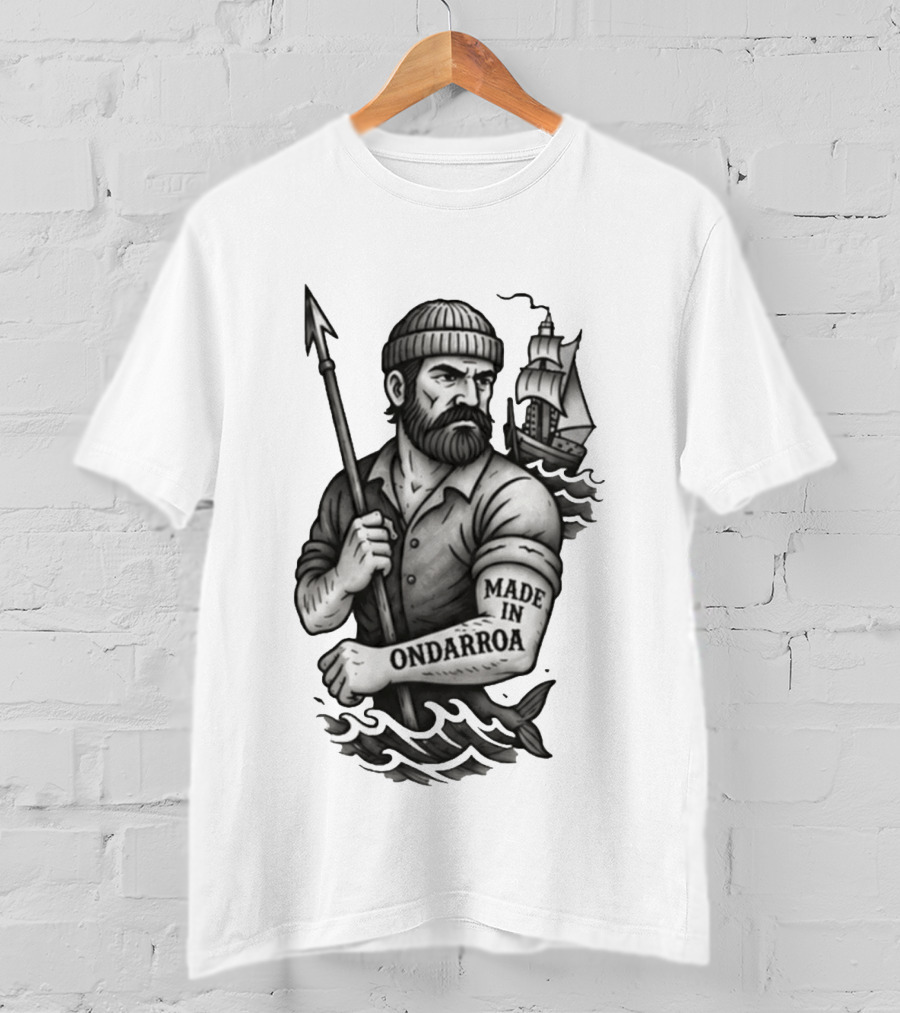 Inigo Martinez Basque Planet Made In Ondarroa Sailor And Ship T-Shirt