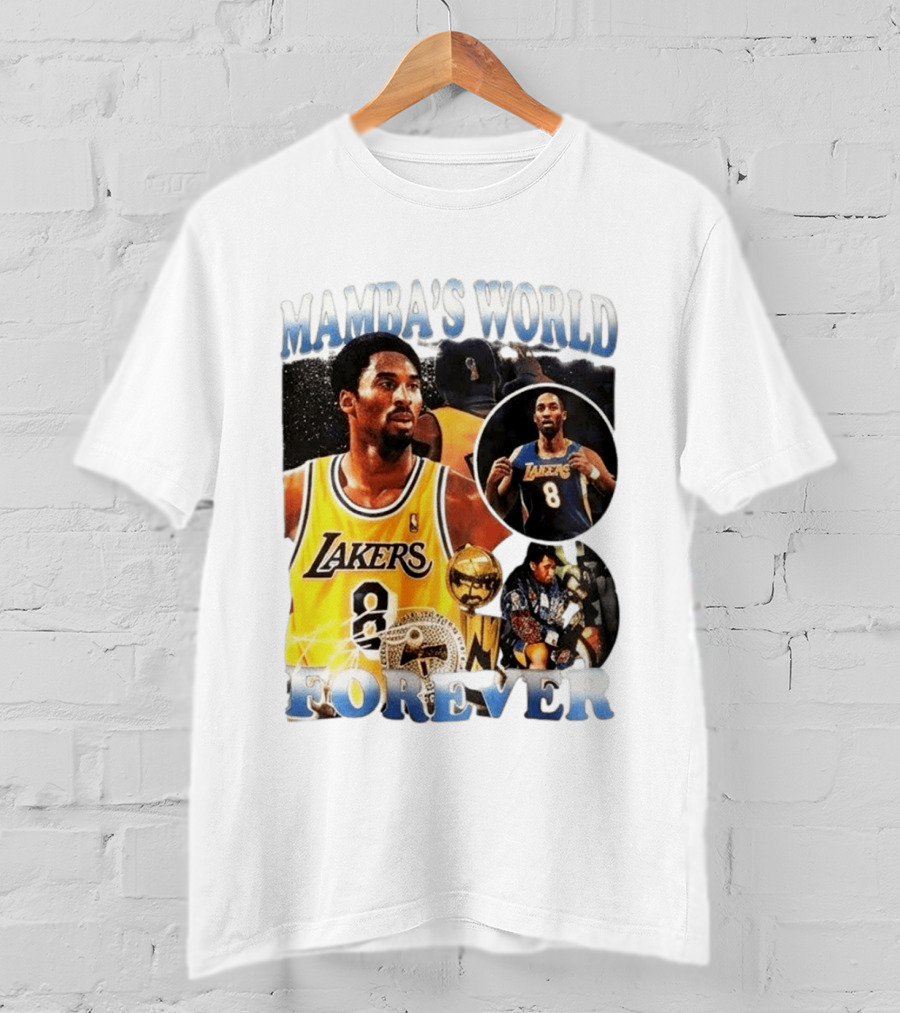 Mamba's World Forever Lakers Kobe Bryant 8 T-Shirt